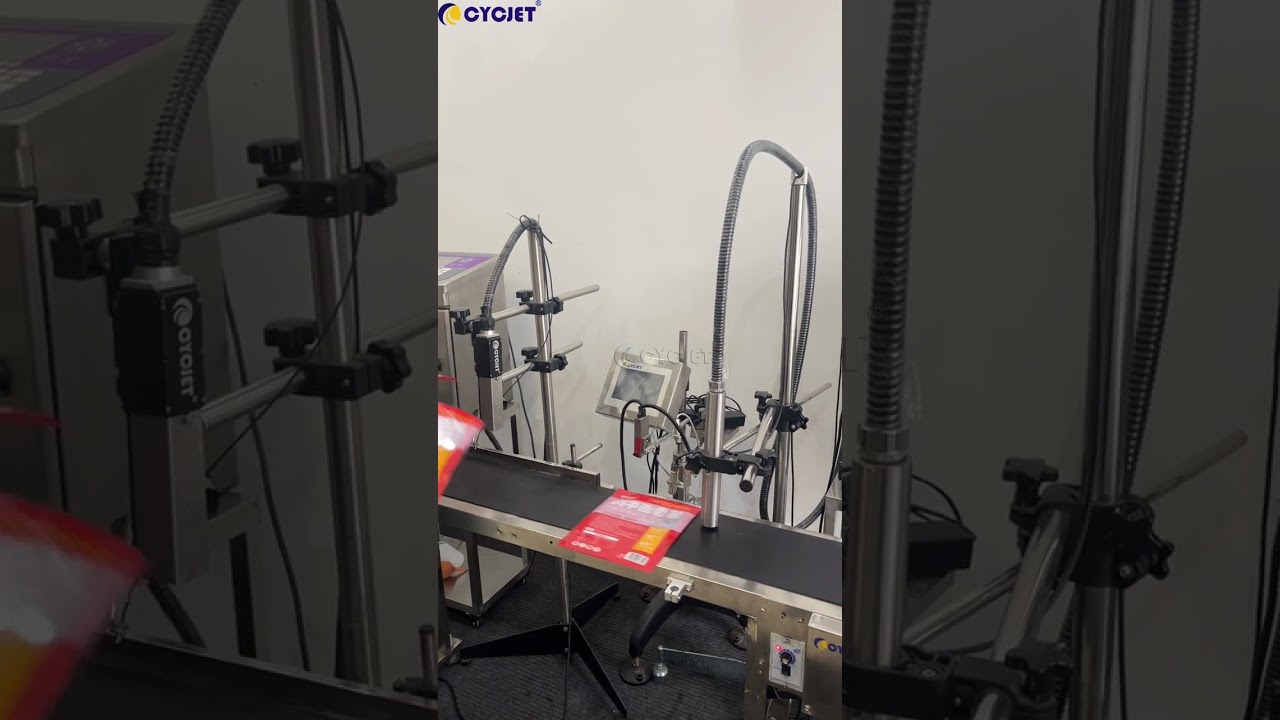 How to Print Production Date on Food Packaging Bags by CYCJET B3020 Small Character Inkjet Printer