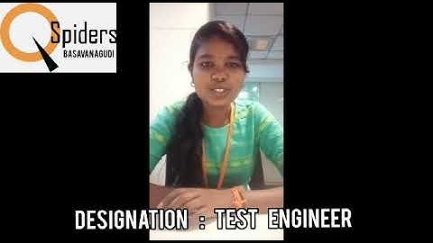 Get CERTIFIED and PLACED in top MNCs through QSpiders Basavanagudi.