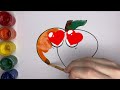 Draw a Picture of a Peach | нарисуйте Персик | Bolalar uchun Shaftoli rasm chizish