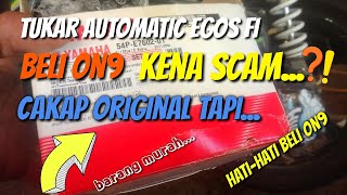 YAMAHA EGOS FI TUKAR AUTOMATIC ORI @ FAKE OK KER TAK OK..? ‼️