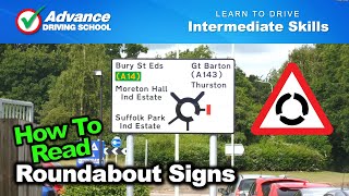 How To Read Roundabout Signs  |  Learn to drive: Intermediate skills