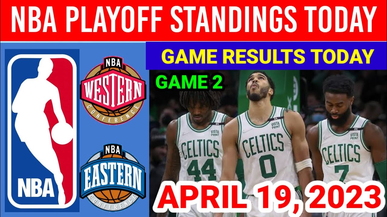 NBA Playoff Standings Today as of April 19, 2023 Game Results Today Celtics vs Hawks Game 2