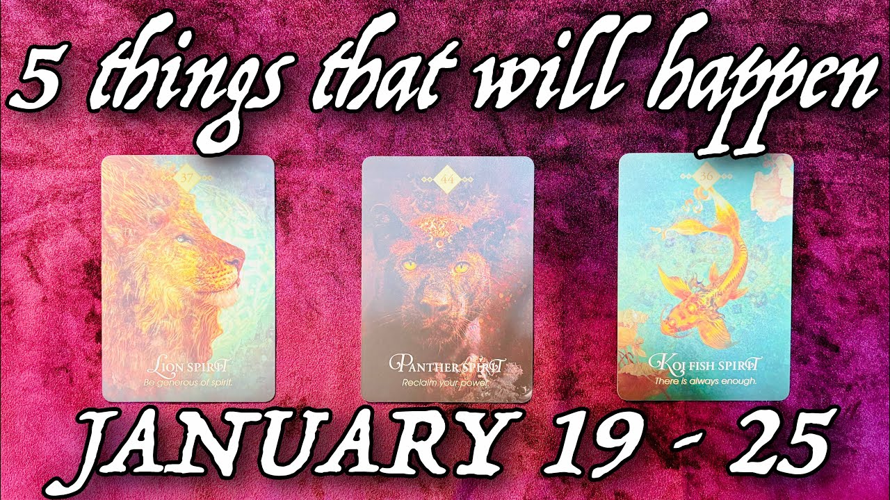 5 things coming to you from January 19 to 25 😍 PICK A CARD Tarot Reading 🔮