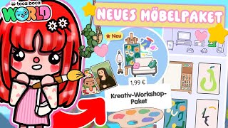 NEUES UPDATE - ZUHAUSE MALEN?! 🎨 KREATIV WORKSHOP MÖBELPAKET in TOCA BOCA ist da!