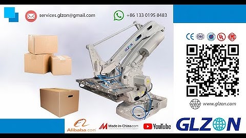 Robotic Palletizer and Stretch Wrapper Machines for Automated Industrial Packaging Lines