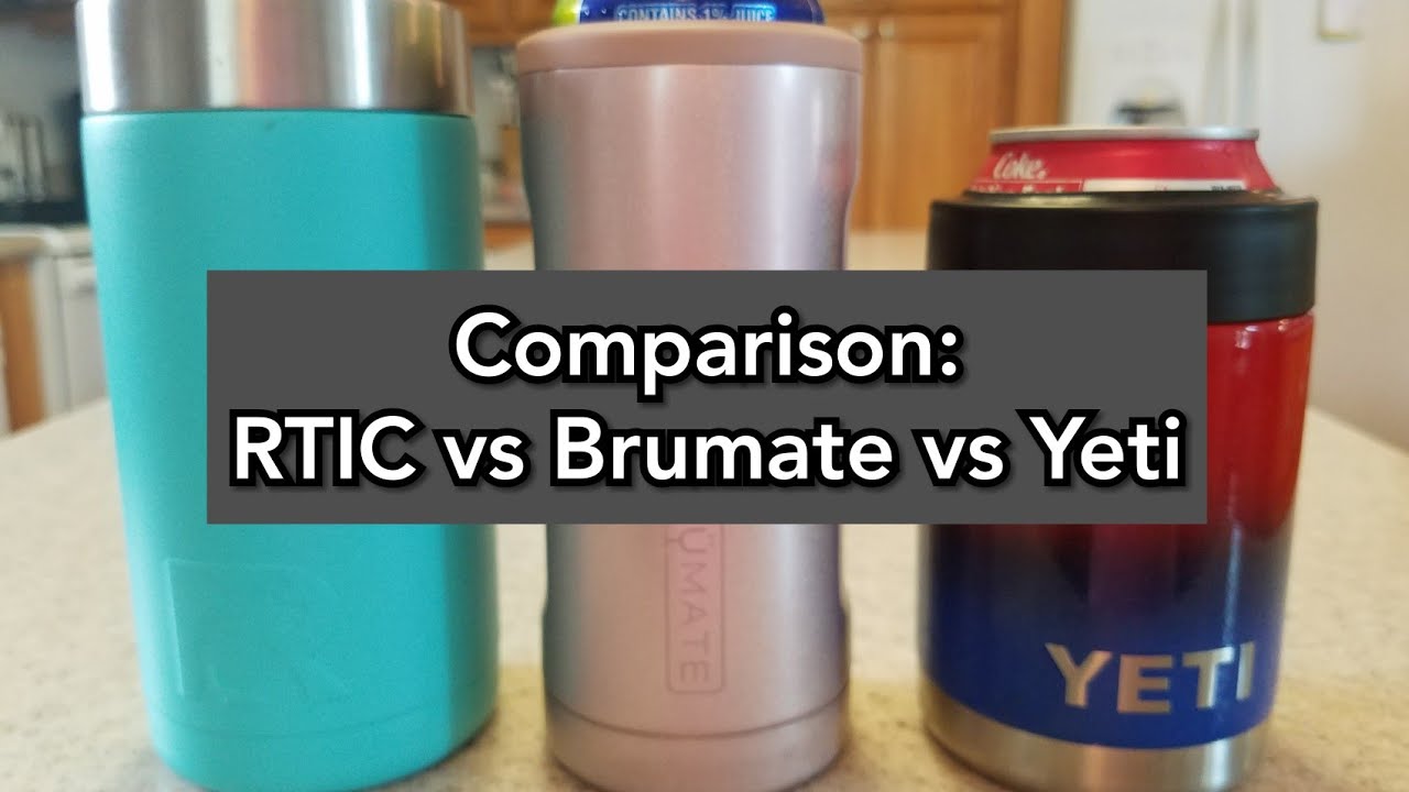 Best Slim Can Koozie Review- YETI or BrüMate — duuude