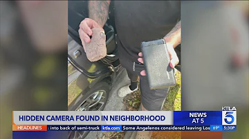 Residents shocked after hidden camera found in Southern California neighborhood