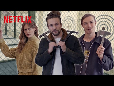 Vikings: Valhalla Stars Go Axe-Throwing | Netflix