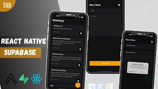 Build Your First Full Stack Notes App using  Expo + Supabase + Tanstack Query