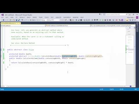 DevExpress CodeRush: Declare Method (Abstract)