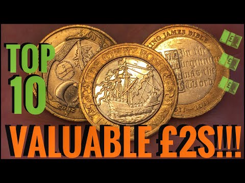 Top 10 Most Valuable And Rare £2 Coins! (UK Circulation)