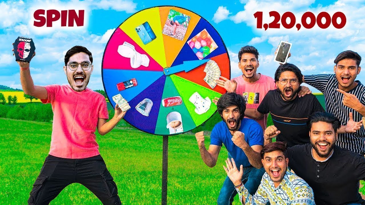 ₹1,20,000 Spin The Wheel Challenge   पहिया घुमाओ और जीतो आईफ़ोन  Looser Will Eat Jolochip🥵