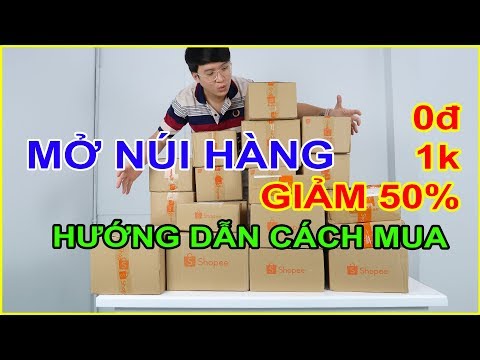 Thử mua ĐỐNG ĐỒ 0đ (Free), 1k, Sale 50% trên Shopee. Hướng dẫn săn hàng 1000đ | MUA HÀNG ONLINE
