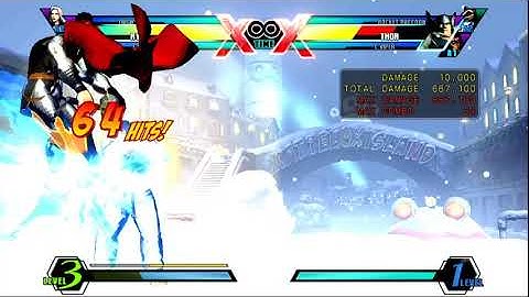 UMVC3 Ryu - Solo Thor Kill "Searchlight" Combo