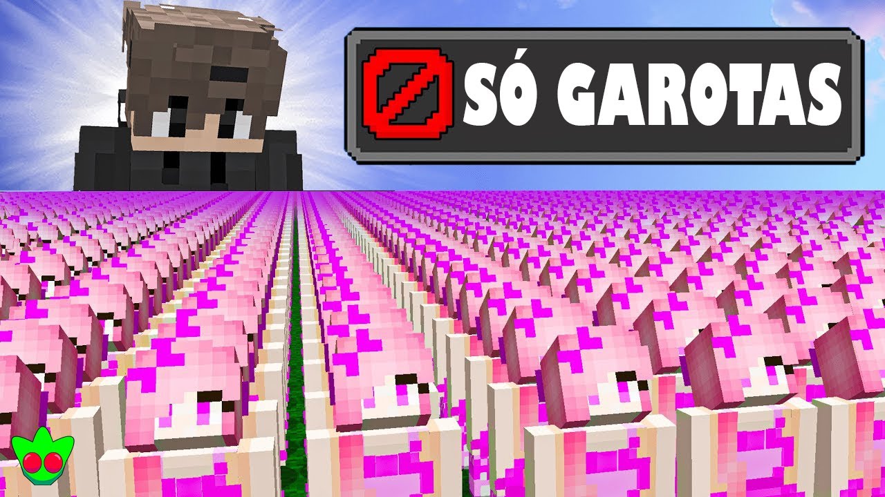 1 MILHÃO DE GAROTAS ME CAÇARAM NO MINECRAFT | Minecraft Curios (Dublado)