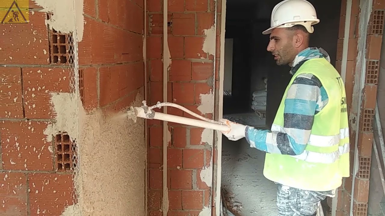 ALÇI SIVA PÜSKÜRTME / ALÇIMATİK SIVA MAKİNASI / PLASTER SPRAYING 
