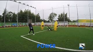 Goalkeeper training # 15. Strength endurance. Cognitive. Coordination. The defense of the goal.