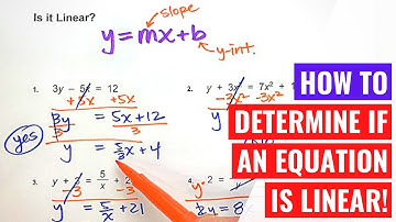 Determining if an Equation is a Linear Equation