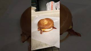 Dunkin Donuts Bacon Egg And Cheese Bagel & Side Order Hash Brown