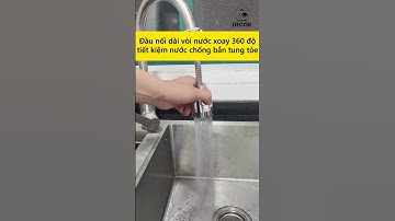 Đầu nối dài vòi nước xoay 360 độ tiết kiệm nước chống bắn tung tóe áp suất cao  #hammedecor #decor