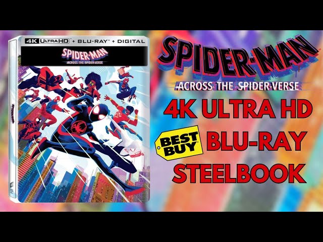 Spider-Man: Across the Spider-Verse (Walmart Exclusive) (Steelbook)  (Blu-Ray + DVD + Digital Copy Sony Pictures) 