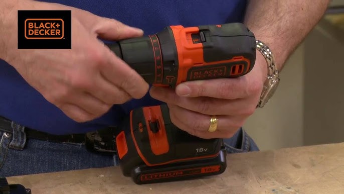 Black & Decker EGBL188K, 18V Lithium 2 Gear Hammer Drill 1 Battery :  : DIY & Tools