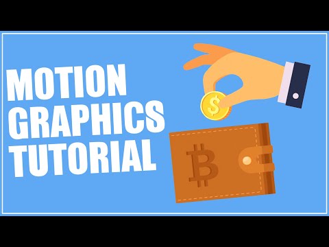 MOTION GRAPHICS TUTORIAL - Bitcoin Falling Animation Tutorial in After Effects