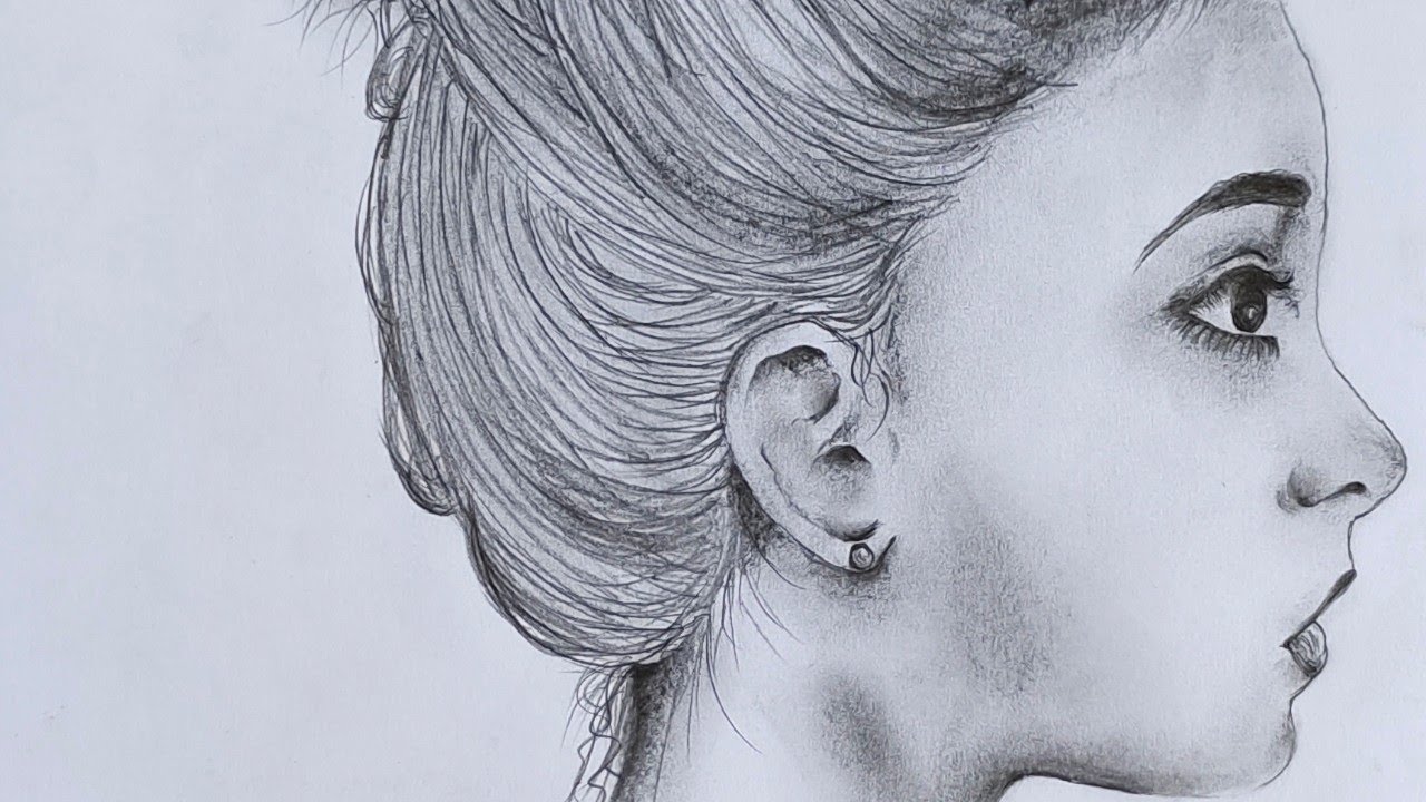 How to Make Pencil Art Girl Pencil Art Easy Pencil Art YouTube