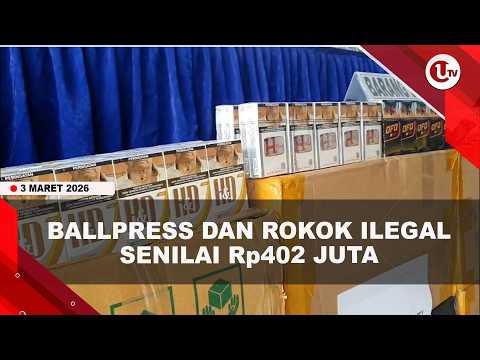 TNI AL GAGALKAN PENYELUNDUPAN BALLPRESS DAN ROKOK ILEGAL SENILAI Rp402 JUTA  | U-NEWS