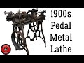 1900s pedal metal lathe restoration
