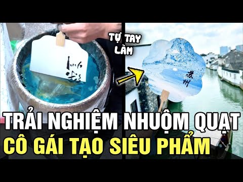 Đi du lịch, cô gái trải nghiệm TỰ TAY NHUỘM QUẠT, cái kết khiến các nghệ nhân cũng TRẦM TRỒ | TÁM TV mới nhất 2023