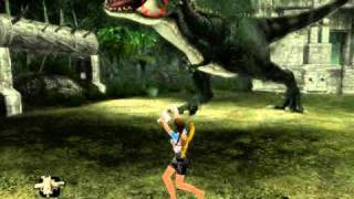 Tomb Raider Anniversary T-rex boss one shot kill