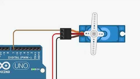 TinkerCAD上伺服馬達運作示範