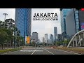 [4K] Driving Around ~ Cabin Taxi View : Senayan - Air Mancur Thamrin - SCBD ~ Jakarta Semi Lockdown