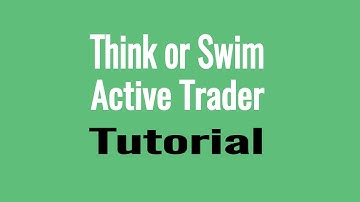 ThinkOrSwim Active Trader Tutorial - DOM, Level 2, Order Book & Price Ladder trading