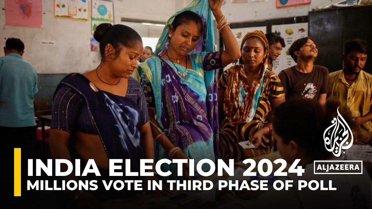 India election 2024: Millions vote in third phase of Lok Sabha poll