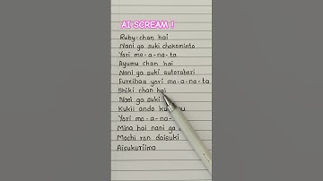 Thumbnail of AI Scream !! Song lyrics#lyrics #aiscream #japnese #song #trending #viralsongs #viral #shortfeed