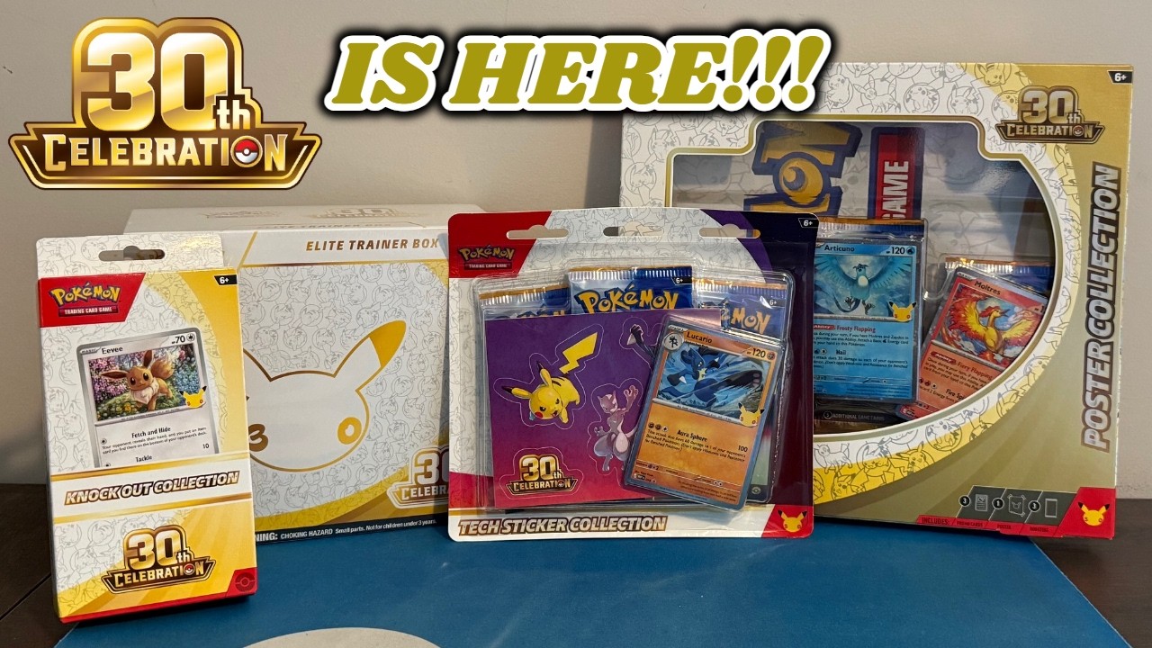 POKEMON 30th CELEBRATION SET IS HERE!! Opening 30th CELEBRATION