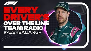 Every Driver's Radio At The End Of Their Race | 2021 Azerbaijan Grand Prix