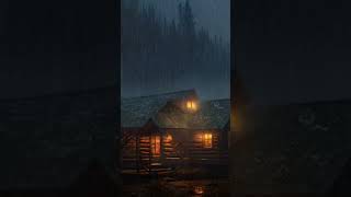 🌧️ Chuva Forte na Cabana com Trovões ⛈️ | Som Relaxante para Dormir 😴 #sorts