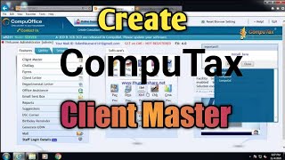 How to Create Master in CompuTax || Create Client Master Computax Software || @CutebabyPritRathour screenshot 5