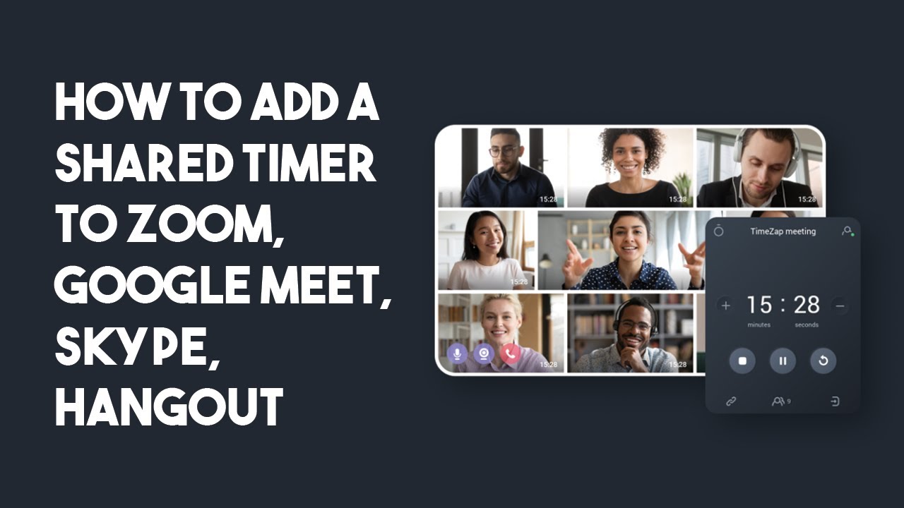 How To Add A Shared Timer To Zoom Google Meet Skype Hangout 01 Youtube