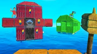 WHO HAS THE BEST HOUSE BUILD BATTLE! - Raft