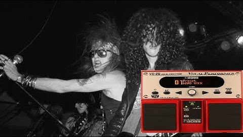 How to sing like Axl Rose using BOSS VE-20
