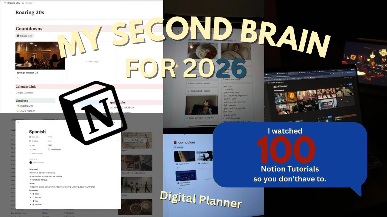 My 2026 Notion Setup as an Overly Ambitious College Student