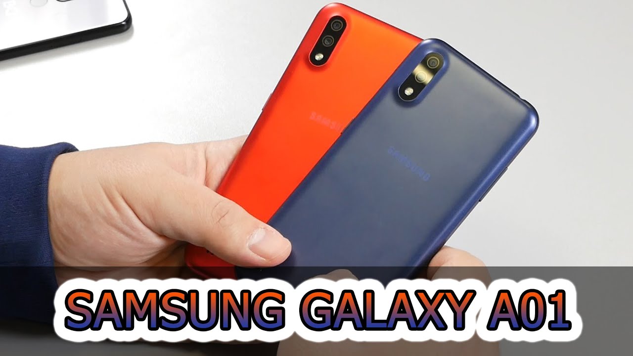 Самые дешевые телефоны Samsung Galaxy. Samsung Galaxy A01 — смартфон начального уровня. Фото.