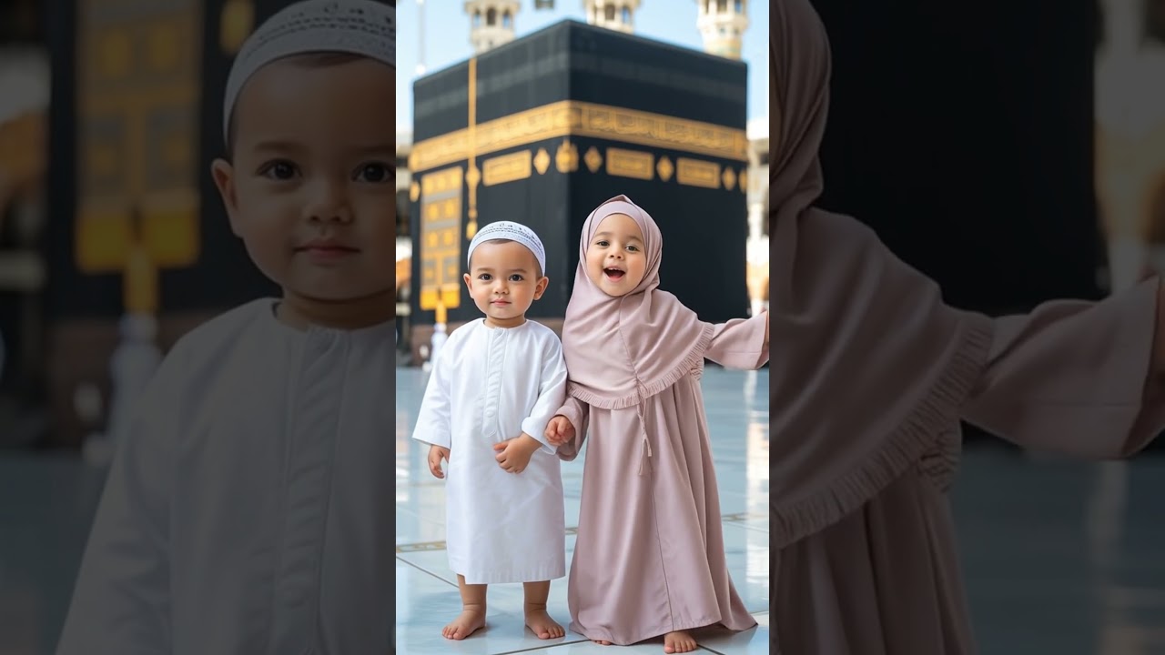 First Kalma at Khana Kaaba 🕋 | Innocent Voices 💖 | 