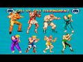 STREET FIGHTER 2 - THE NEW CHALLENGERS  - CPU Vs CPU FULL AI TOURNAMENT BATTLE - SNES VERSION