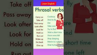 Phrasal Verbs |Learn English  #shorts #viral #english