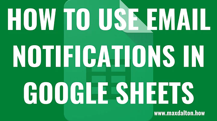 How to Use Email Notifications in Google Sheets